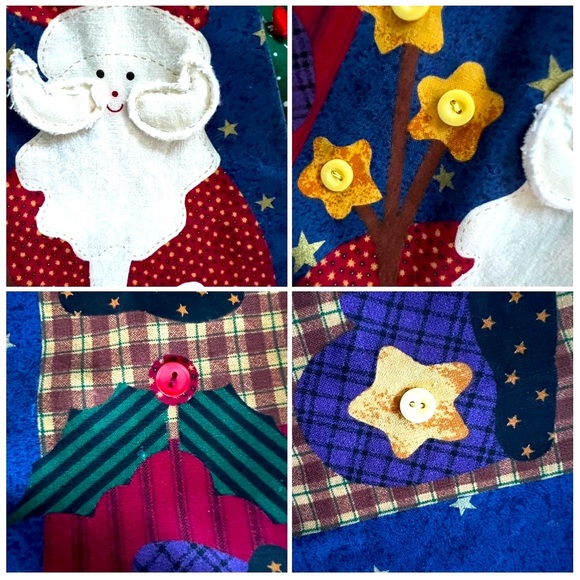 - 🎁Unisex OS vest-reversible-traditional x-mas theme by a 🇨🇦artisan-vintage - Picture 11 of 16